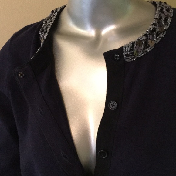 Cabi formal cardigan sequin bead details - Picture 11 of 15
